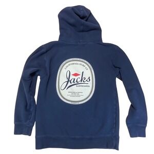 Jacks Surfboards‎ Navy Blue Hoodie Mens Small